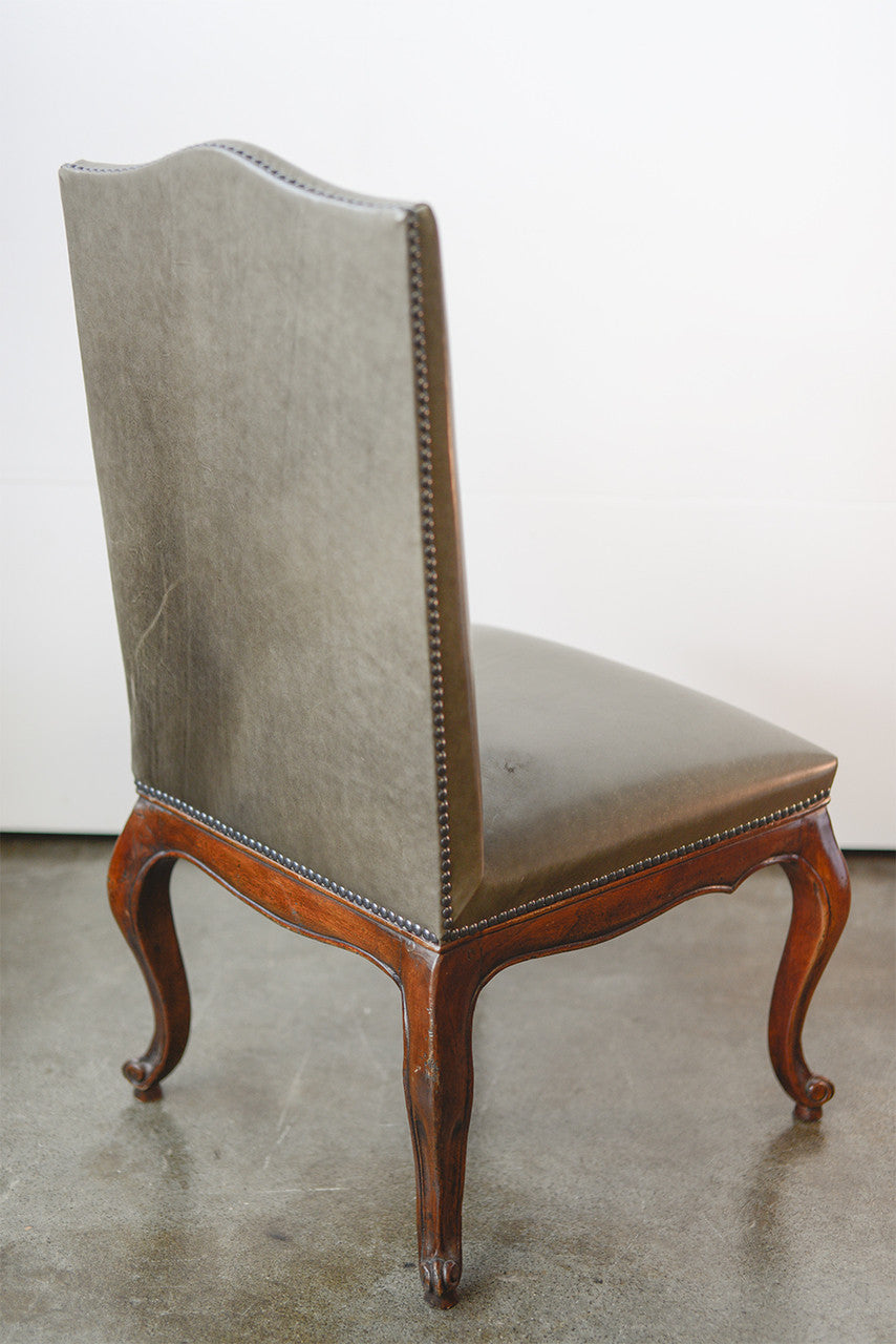 A French Provincial Style Dining Chair with Scalloped Apron