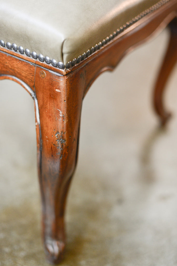 A French Provincial Style Dining Chair with Scalloped Apron