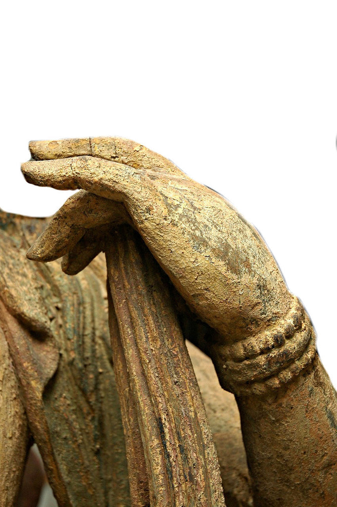 A Chinese Carved Wood Figure of Guanyin, Ming Dynasty (1368-1644)