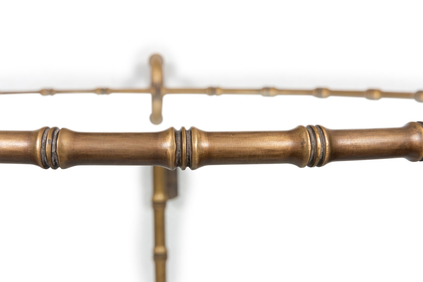 A Brass Gueridon with Faux Bamboo Detail