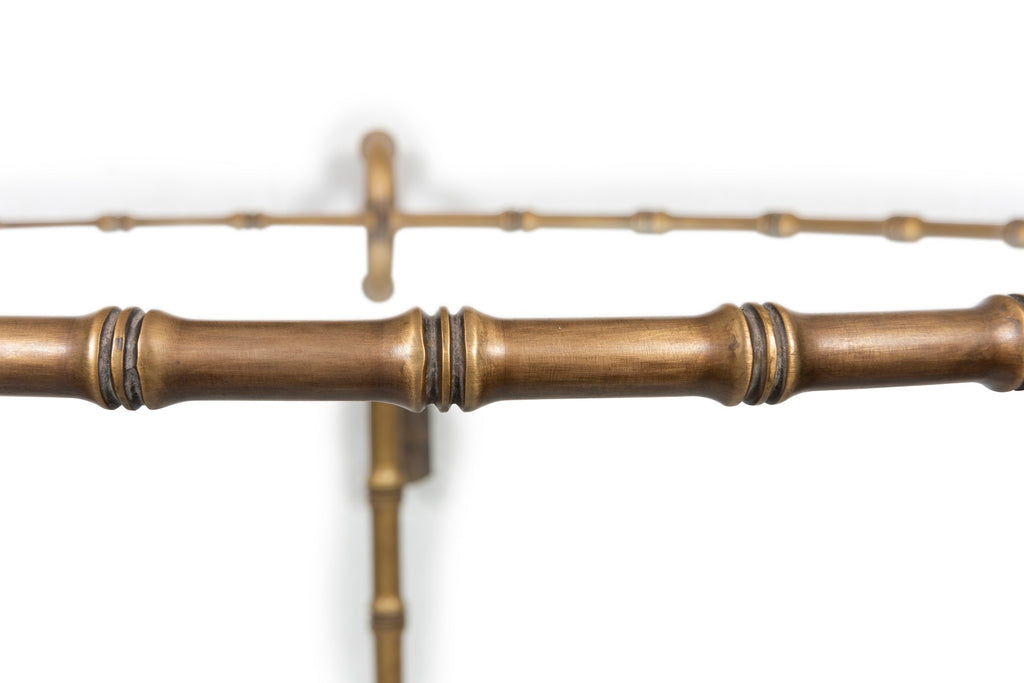 A Brass Gueridon with Faux Bamboo Detail