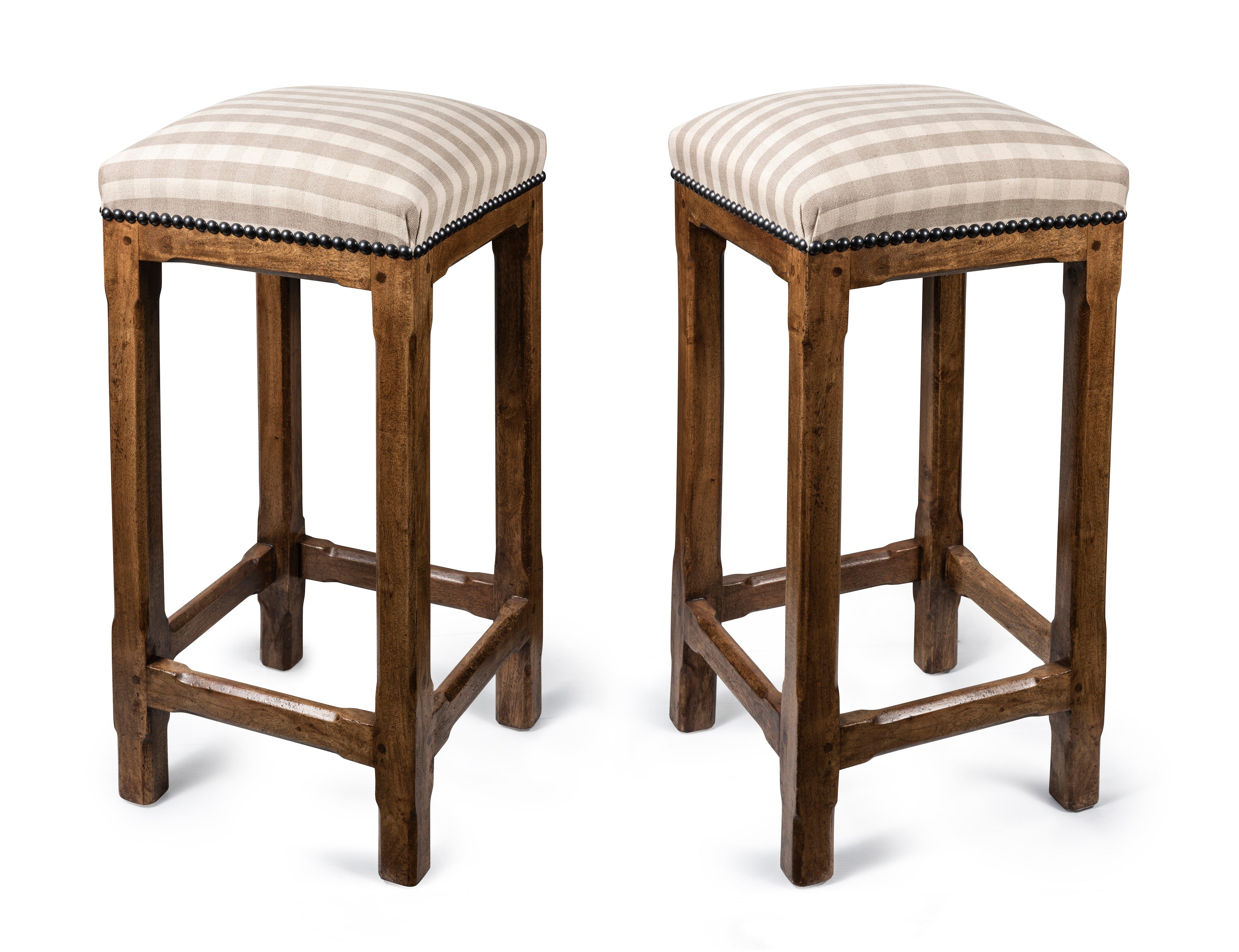 Chamfered Leg Bar Stools