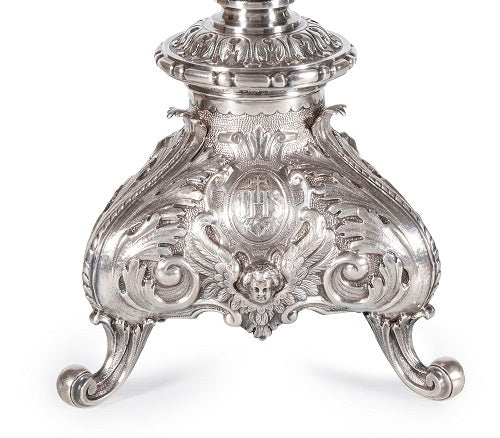 Spanish 19th Century Silver Plated Crucifix