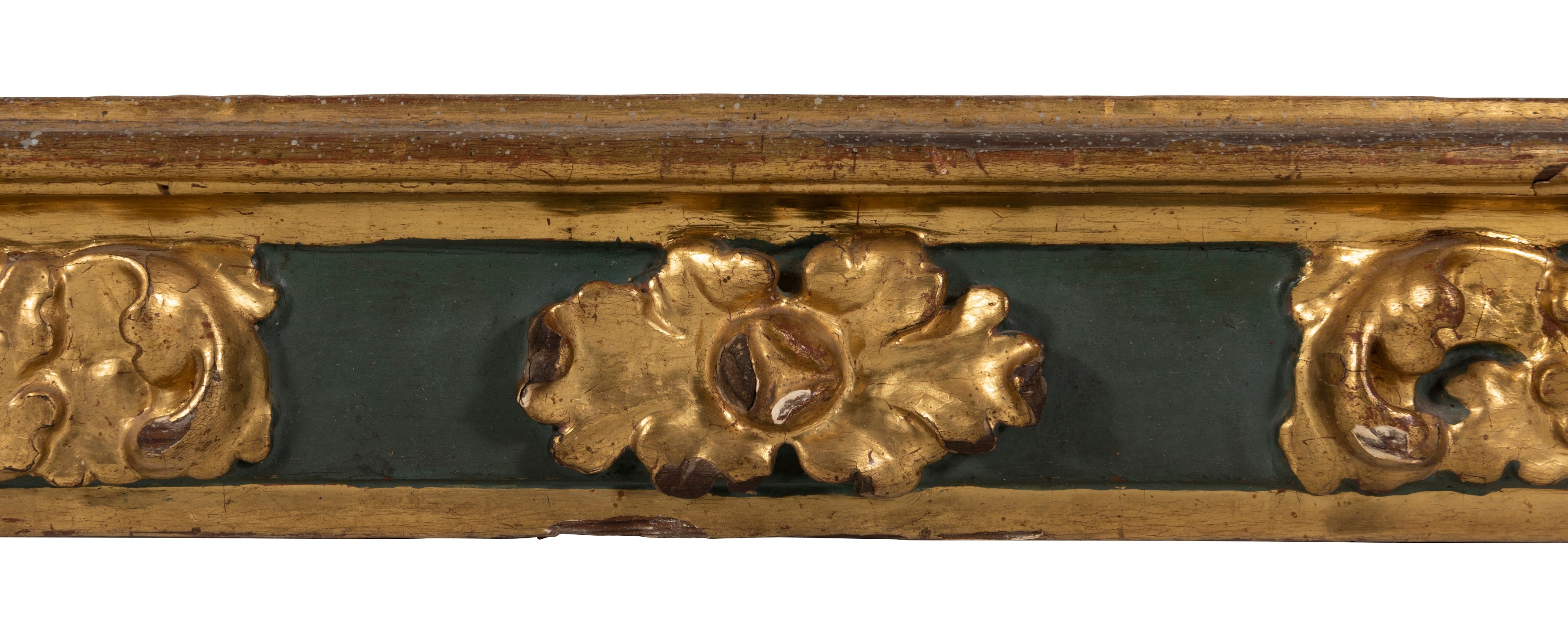 An 18th Century Spanish Gilt and Polychrome Frame