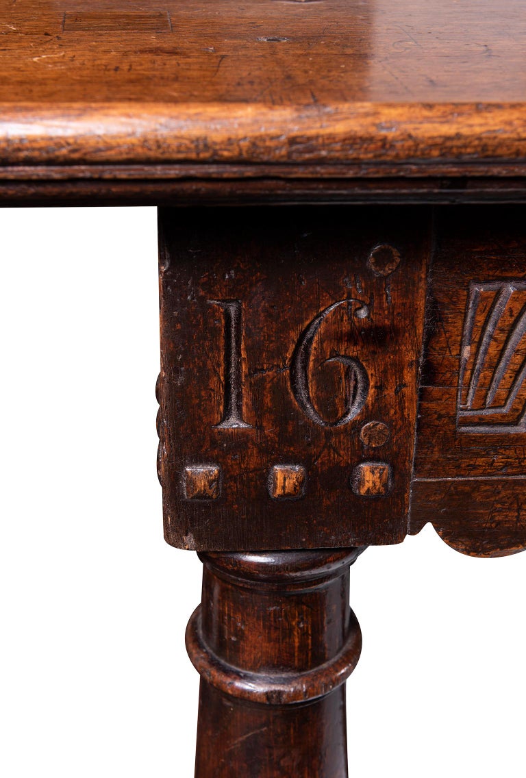 A 17th Century Cromwellian English Oak Refectory Table