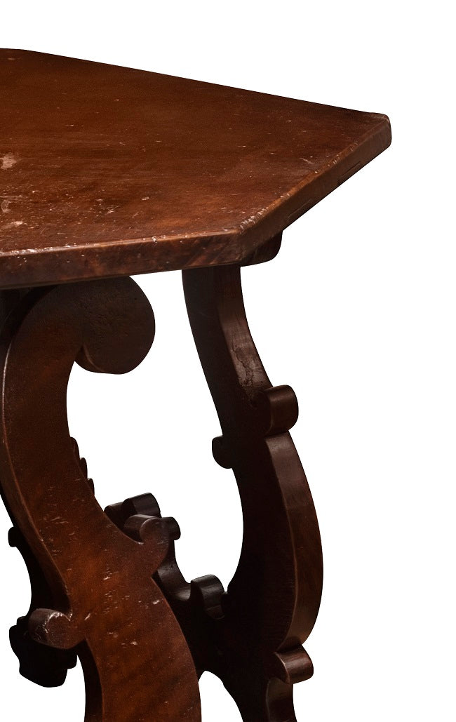 A 19th Century Carlos II Style Dark Walnut Octagonal Centre Table