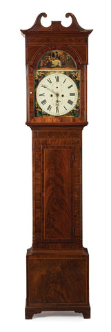 A George III Crossbanded Mahogany Long Case Clock