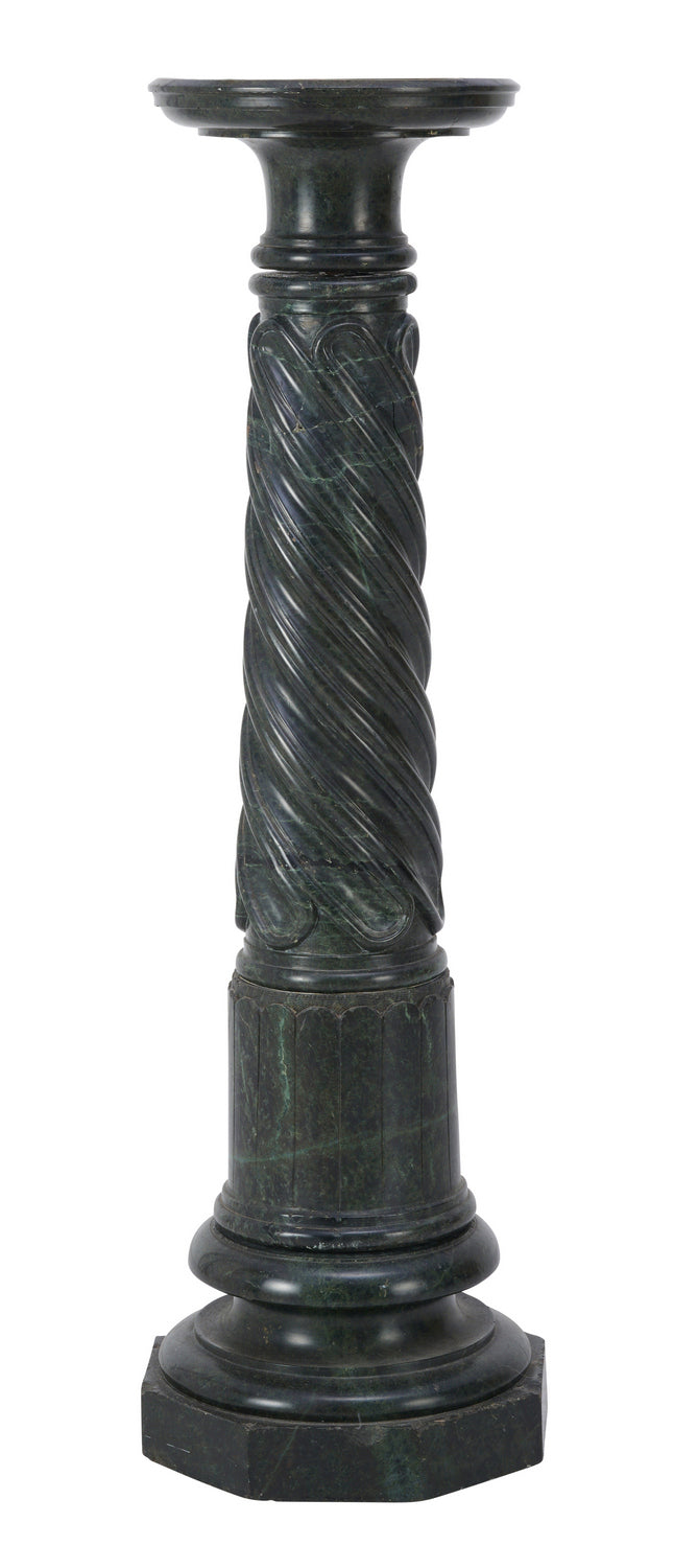 An Italian Verde Marble Pedistal, Late 19th Century
