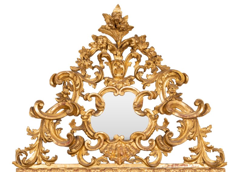 Late 18th Century Italian Cushion Fronted Mirror