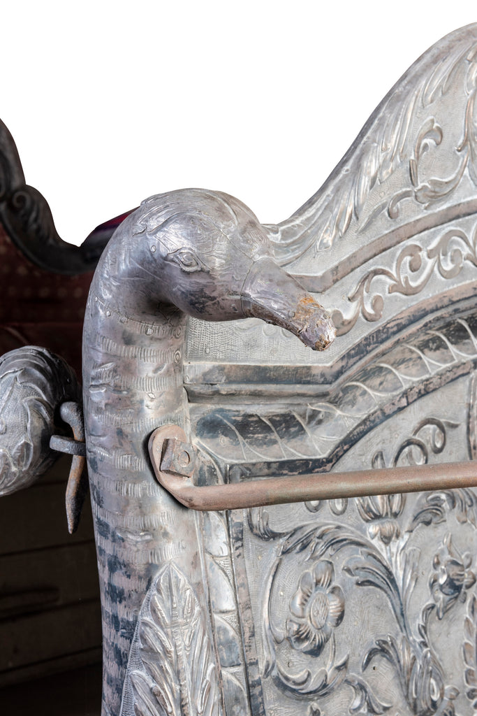 An Early 19th Century Indian Silver Foil Overlaid Palanquin