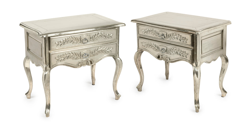 A Louis XV Style Silver Fern Motif Occasional Table