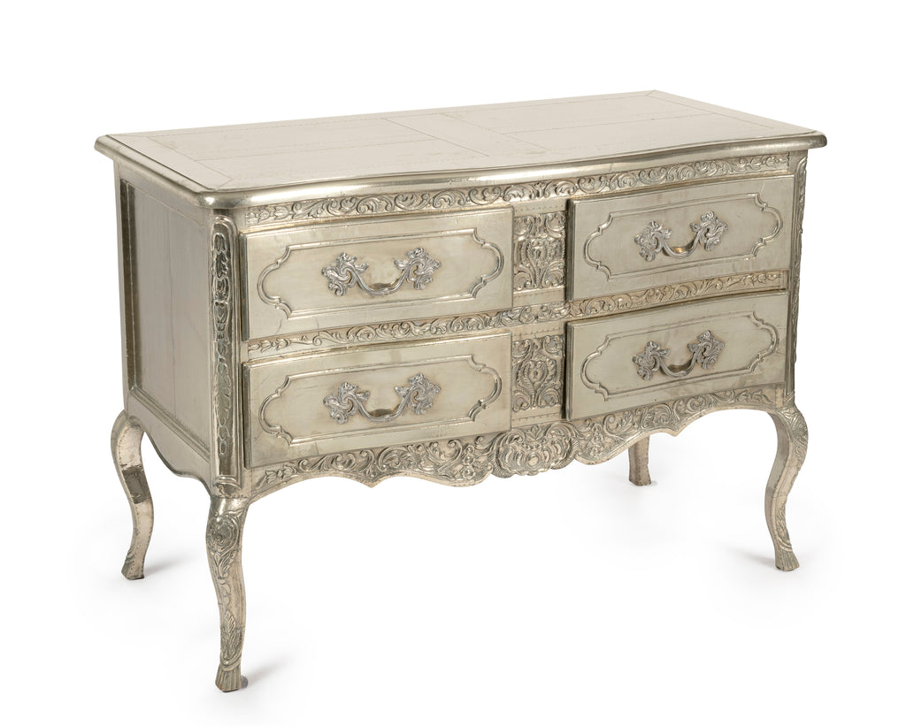 A French Louis XV Style Silver Laurent Commode