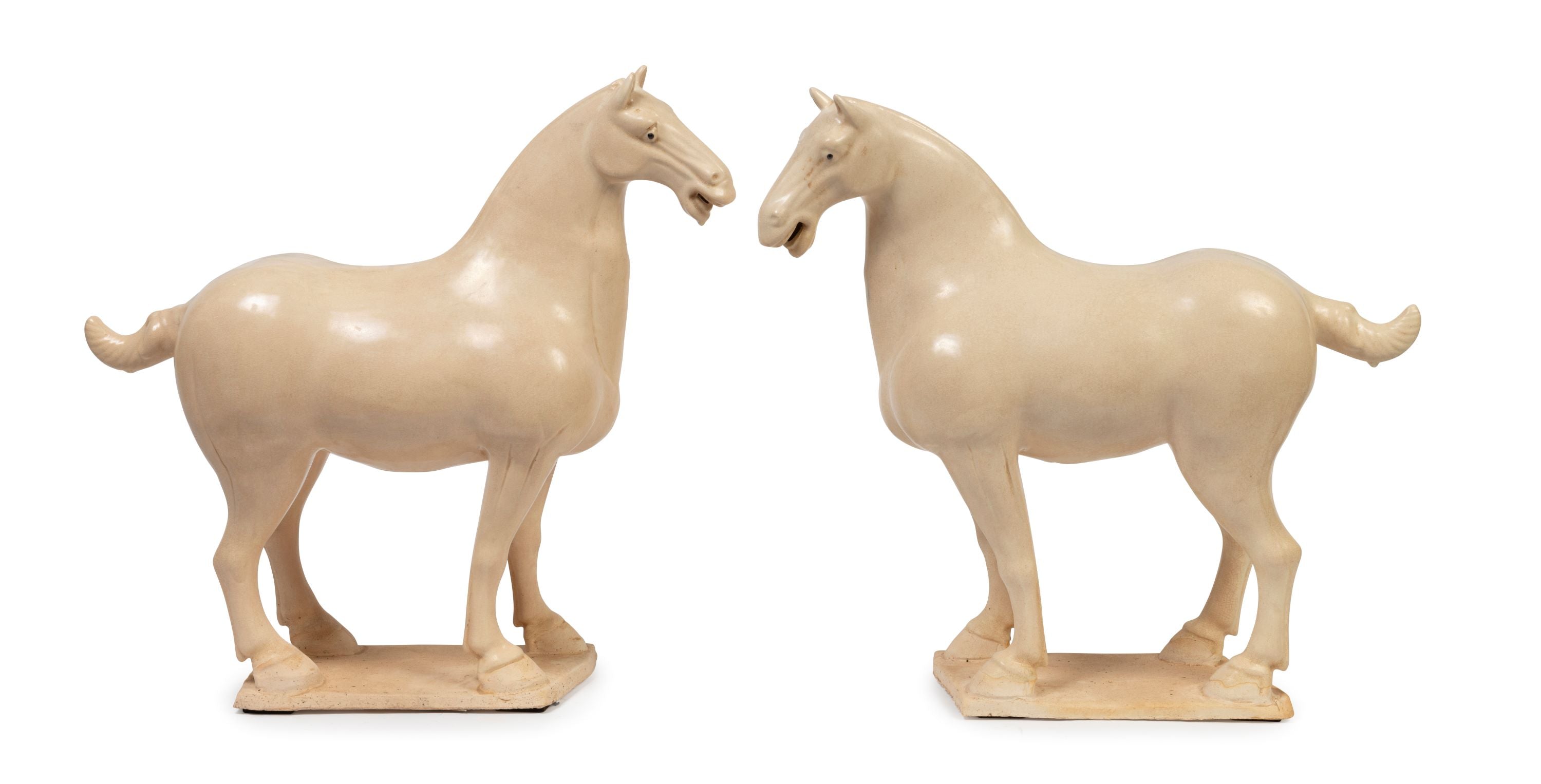 Glazed Terracotta Tang Style Horses