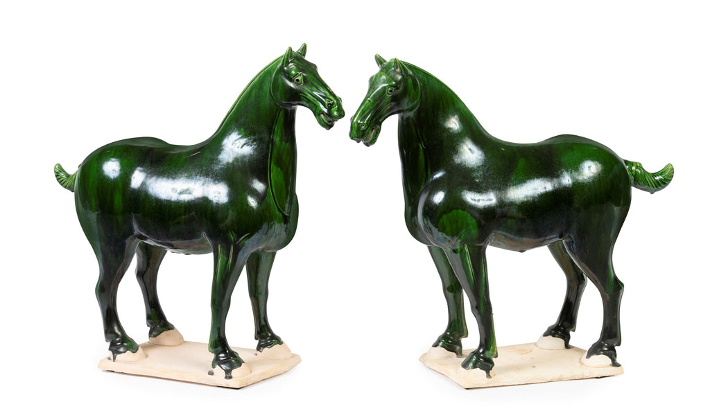 Glazed Terracotta Tang Style Horses