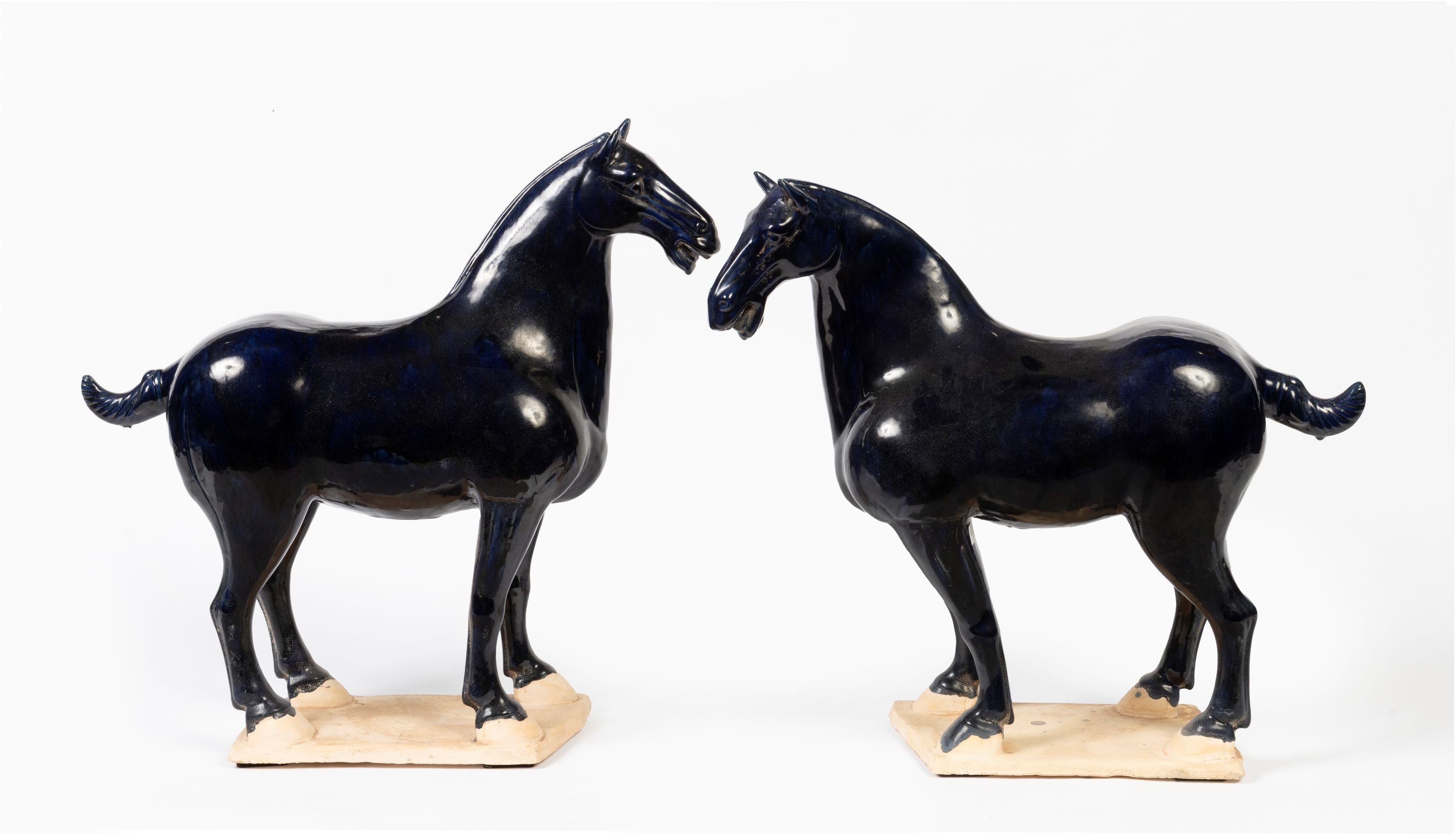 Glazed Terracotta Tang Style Horses