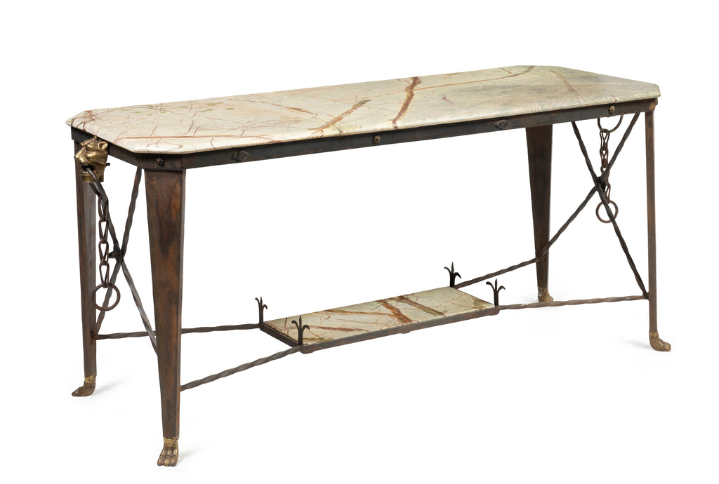 A Marble Top Directoire Style Console