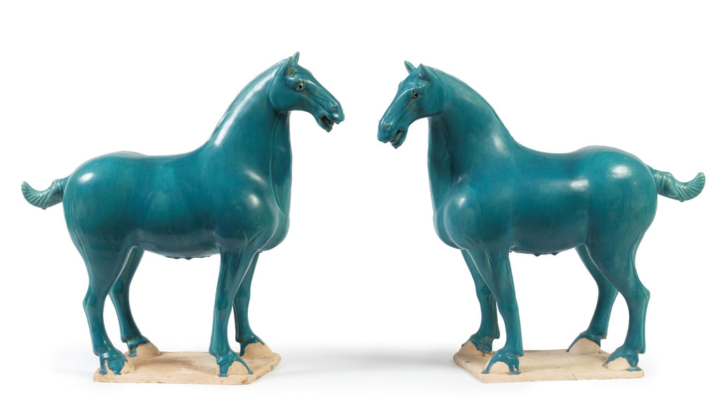 Glazed Terracotta Tang Style Horses