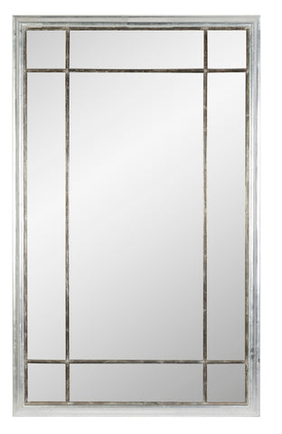 A Silver Gilt Framed Contemporary Mirror with Fatigued Glass