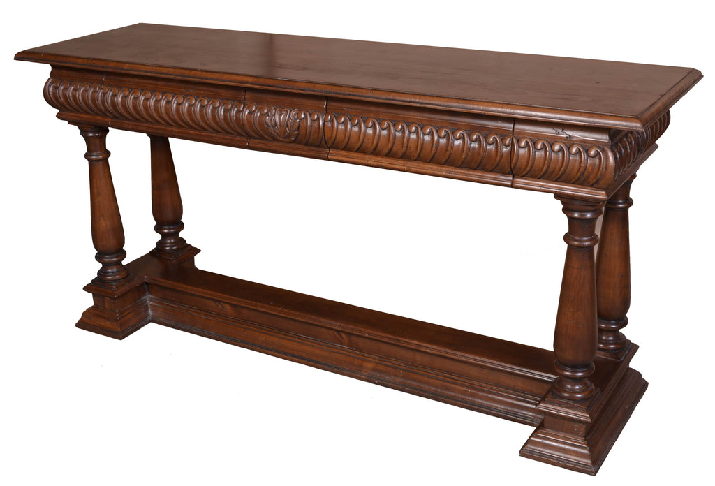A Two Drawer Tuscan Style Console