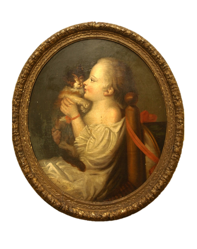 A Late 18th Century Oval Painting