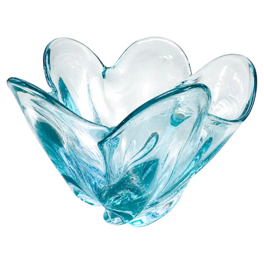 A 1950's Italian Turquoise Sommerso Design Glass Bowl
