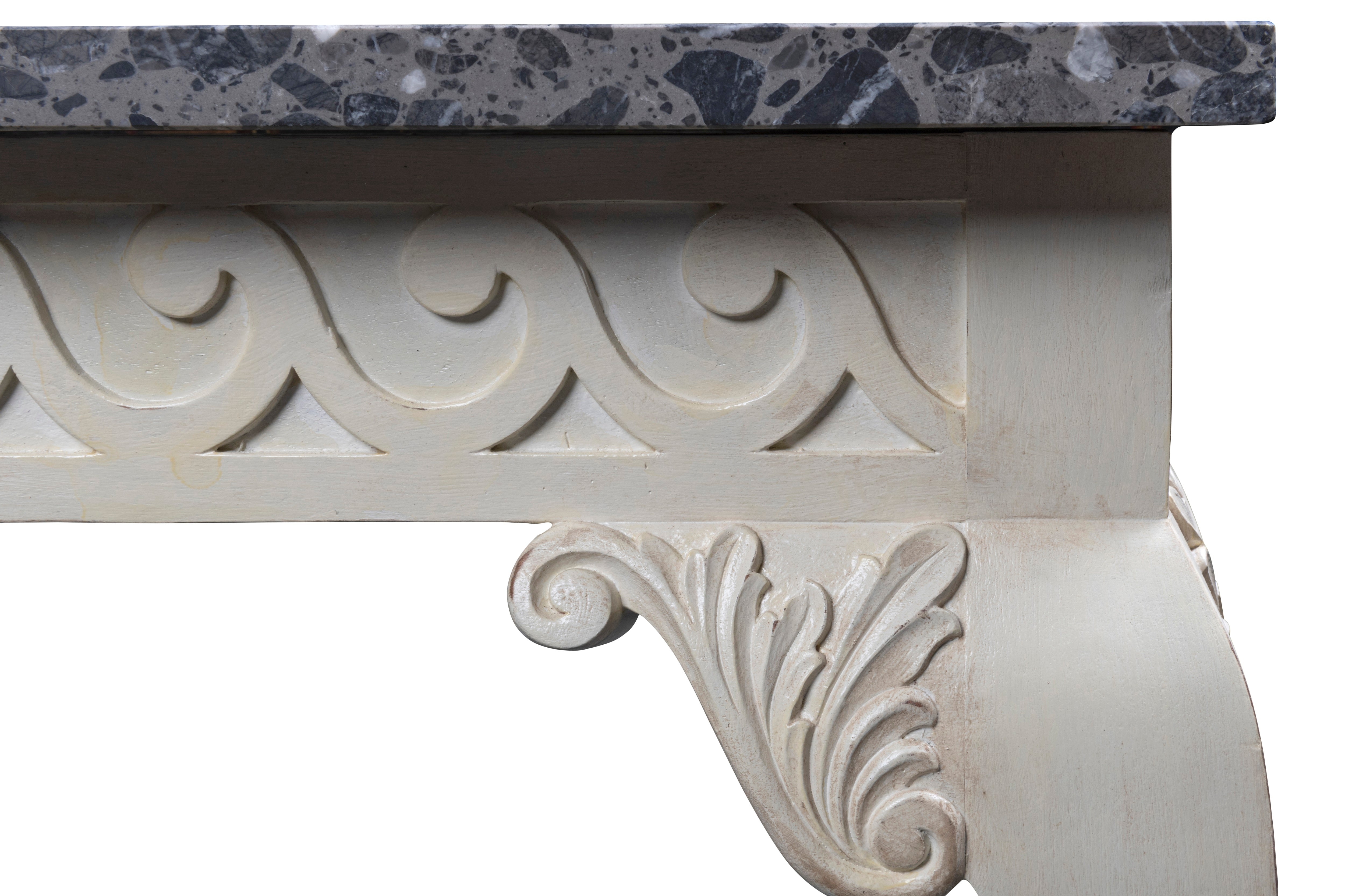 A William and Kent Style Marble Top Console