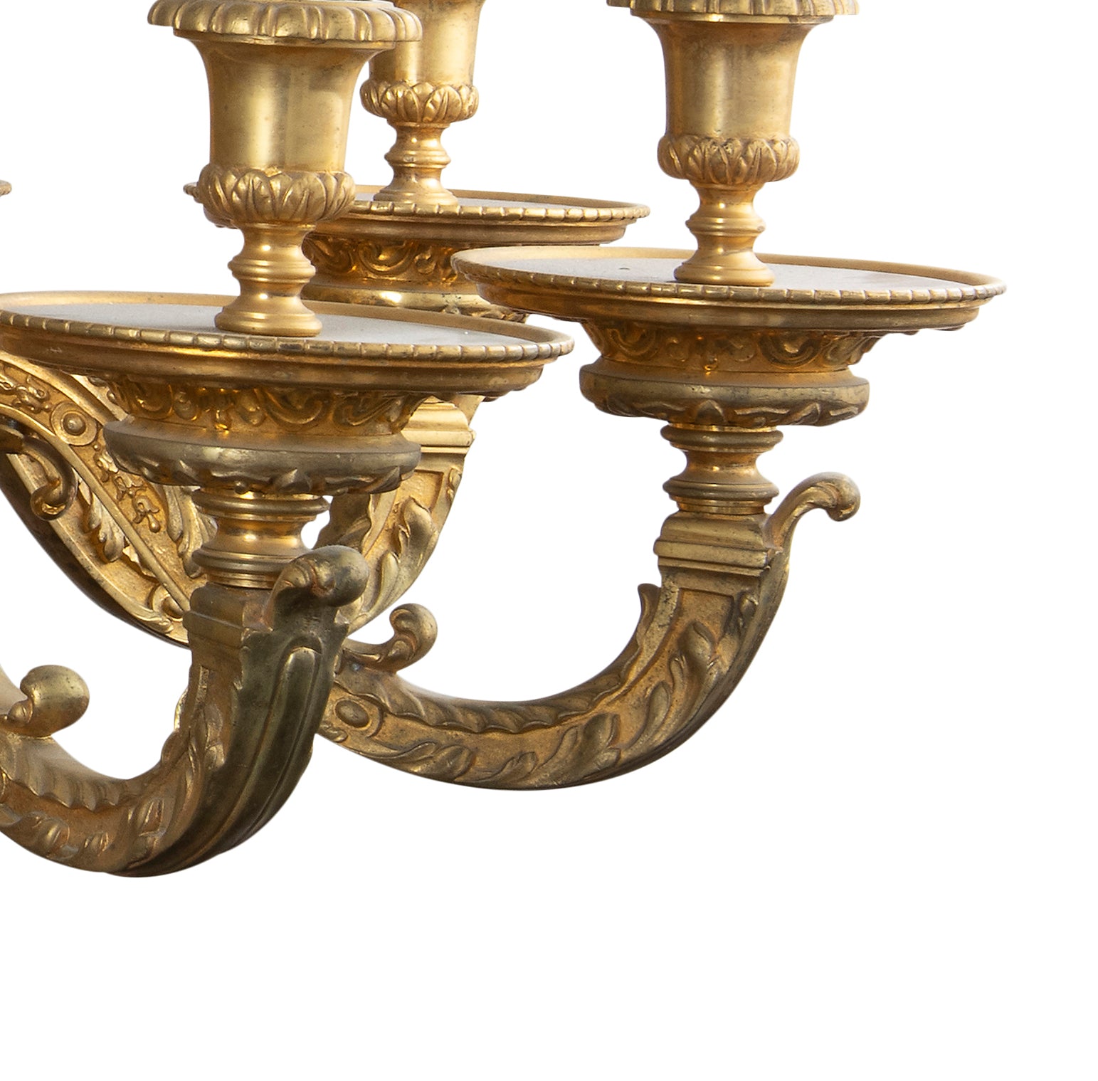 A French Louis XV Style Bronze d’Ore Eight-Light Chandelier