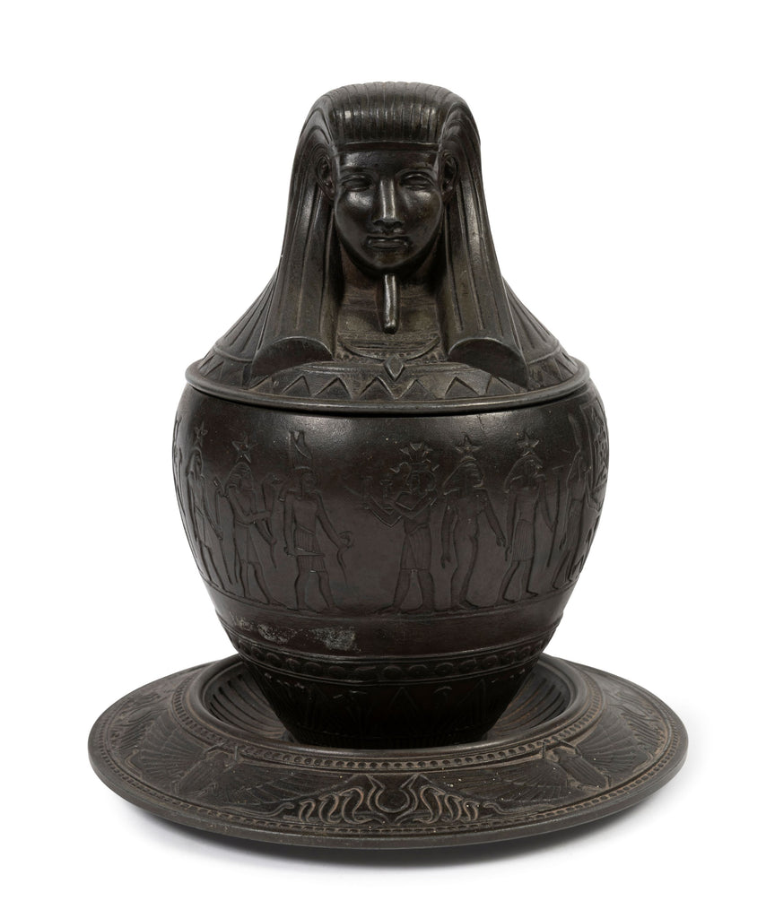 A Bronzed Metal Canopic Jar (GS. 355)