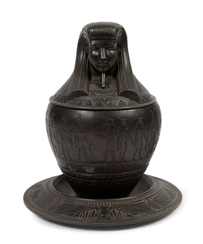 A Bronzed Metal Canopic Jar (GS. 355)