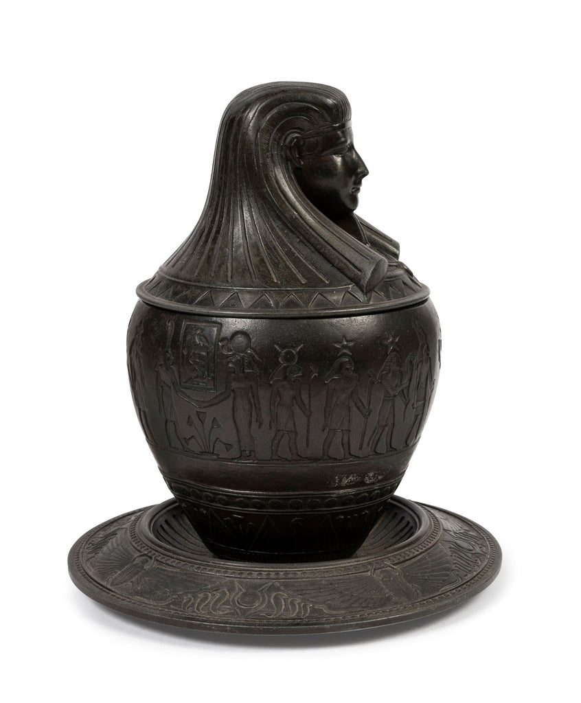 A Bronzed Metal Canopic Jar (GS. 355)