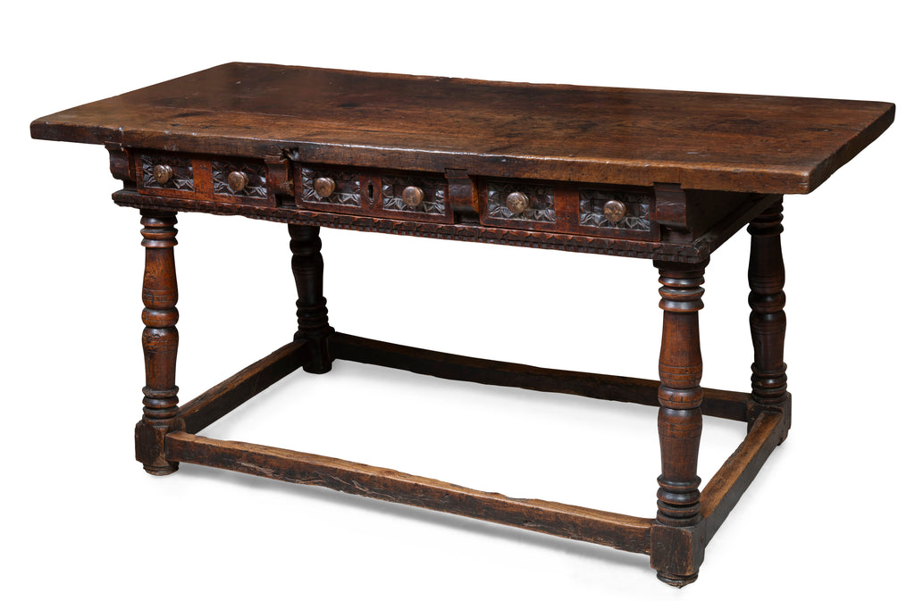 An 18th Century Carved Walnut Console Table (GS 348)