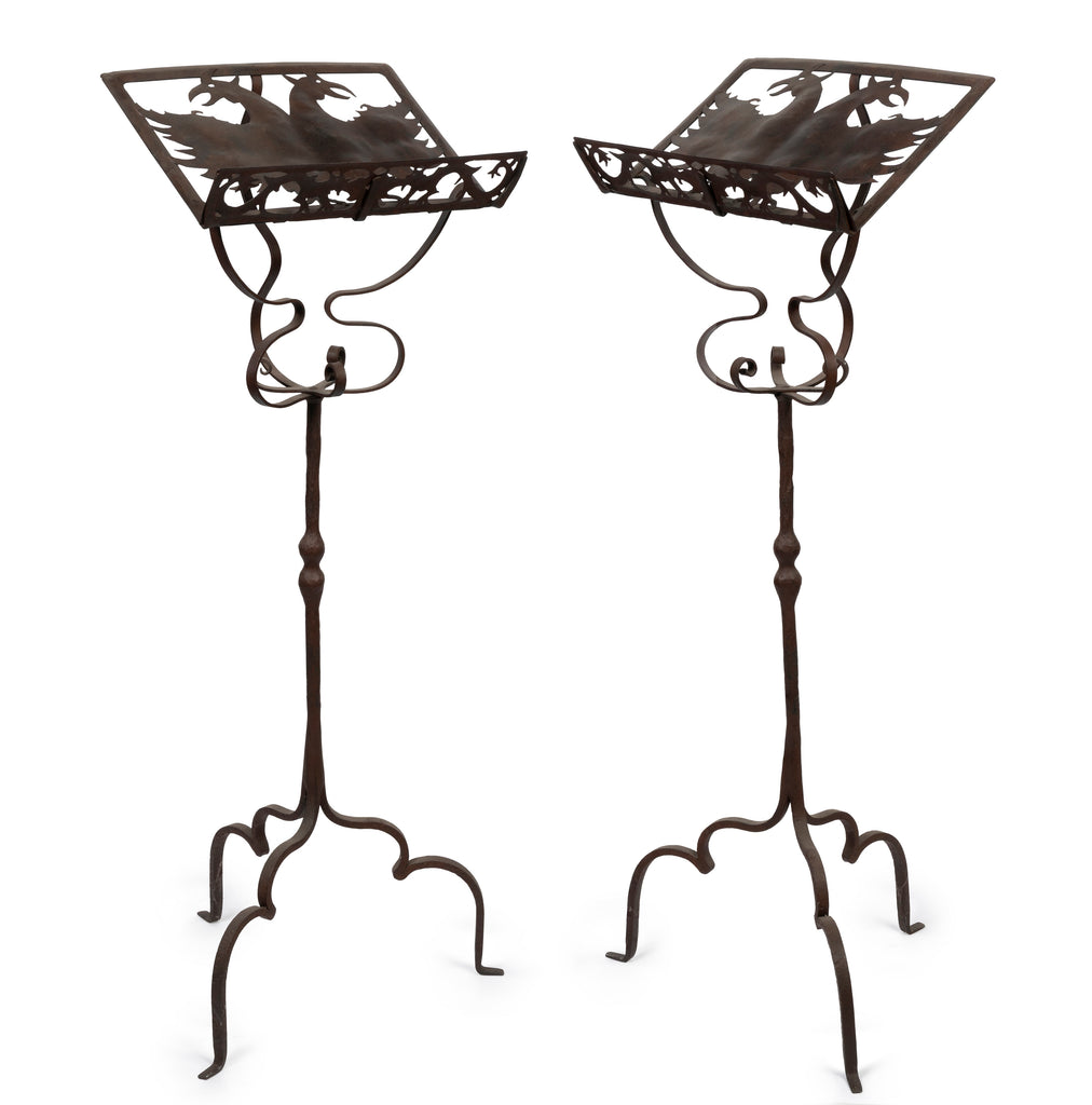 A Pair of Gothic Wrought iron Music stand (GS. 413)