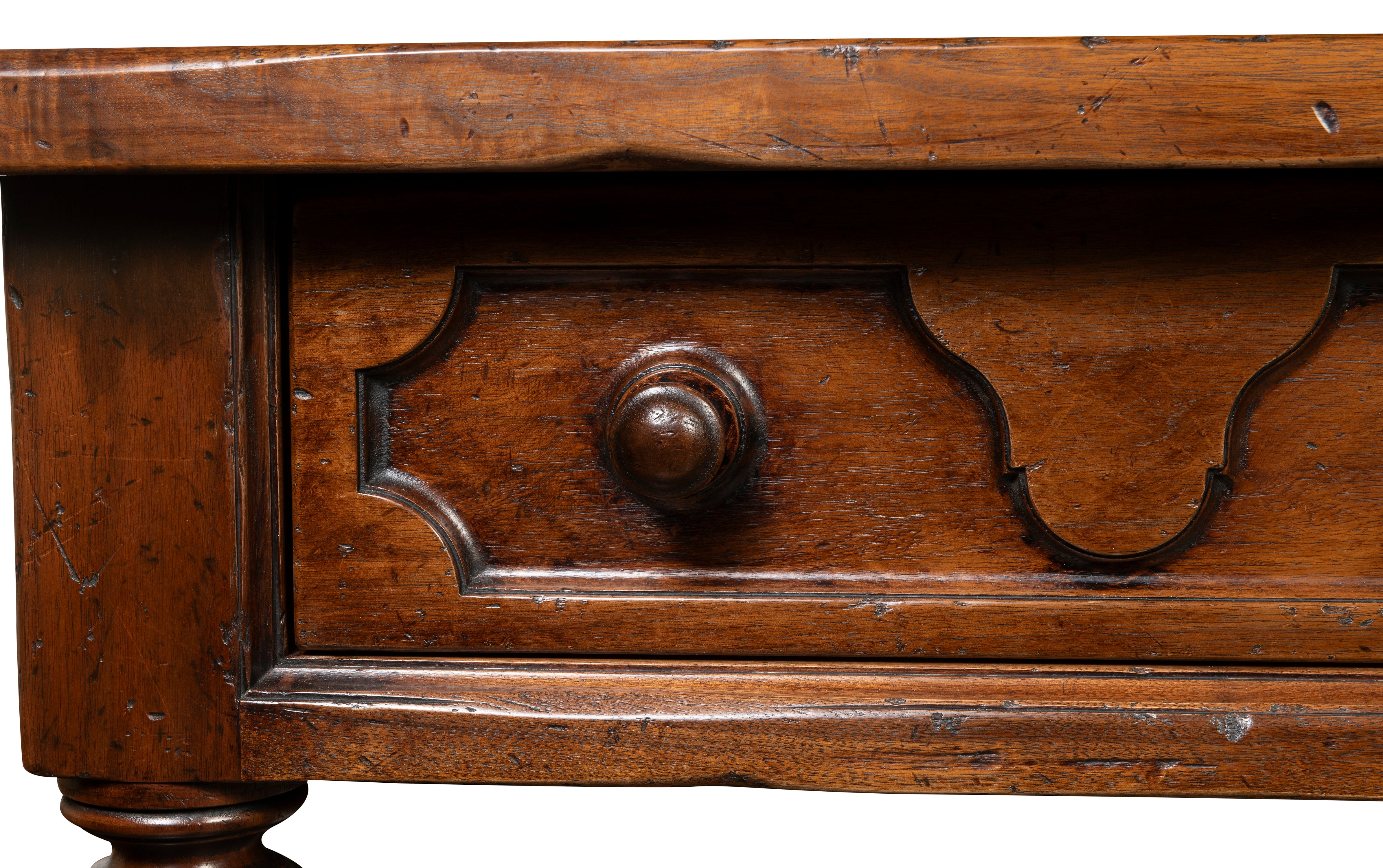 A Walnut Spanish Style Console with Secret Drawer (GS. 436)
