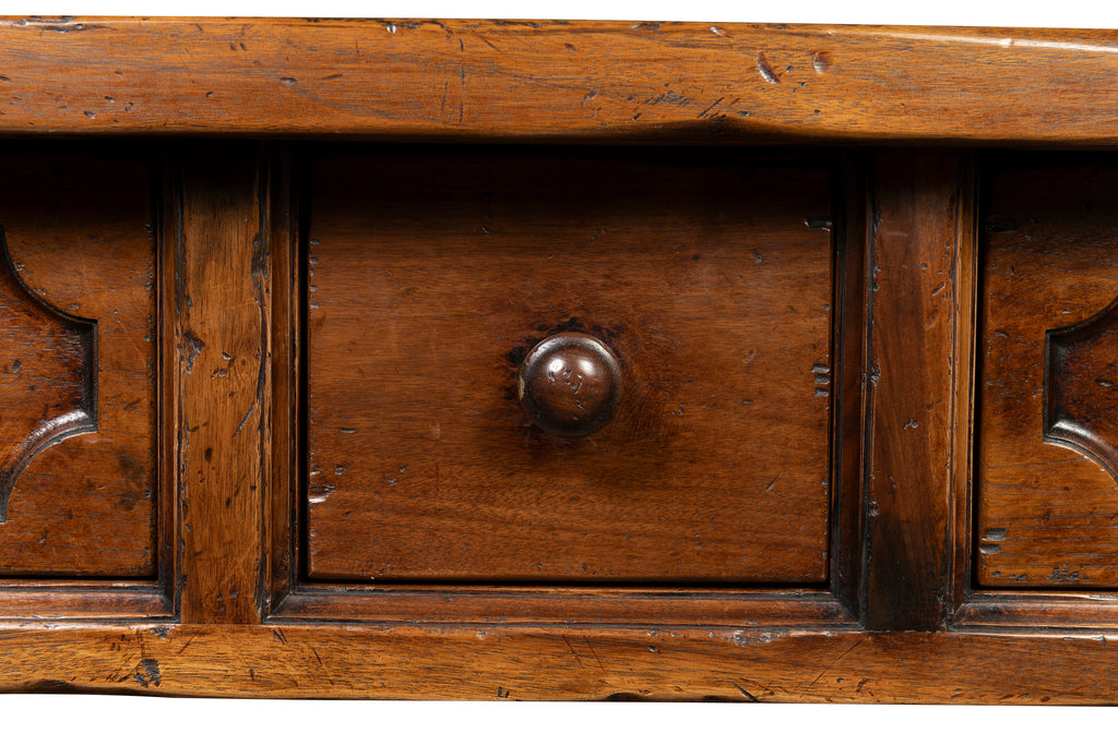 A Walnut Spanish Style Console with Secret Drawer (GS. 436)