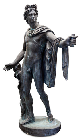 A Monumental Classical Style Composite Figure of Apollo