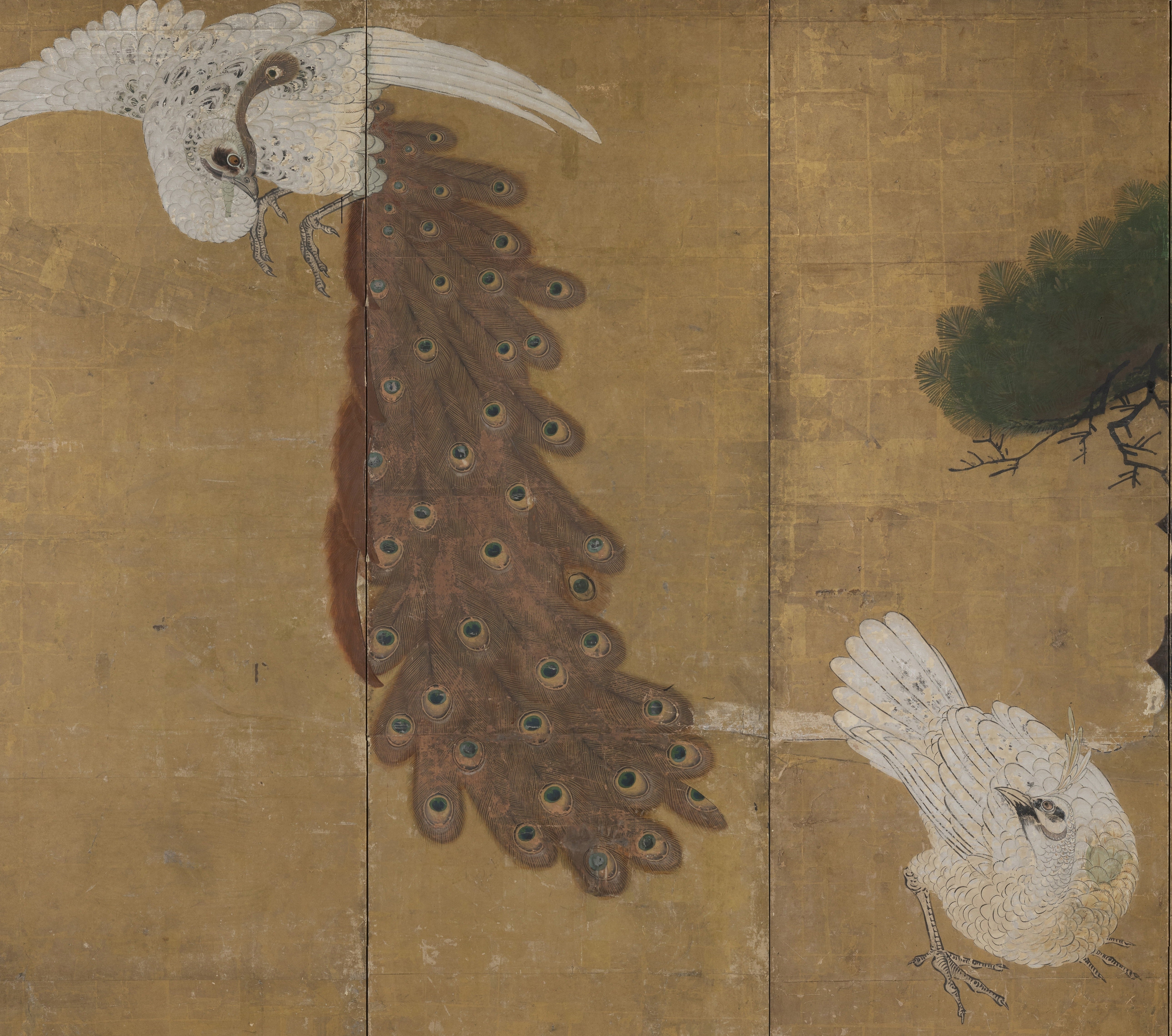 An 18th Century Edo Period Six Paneled Japanese Screen