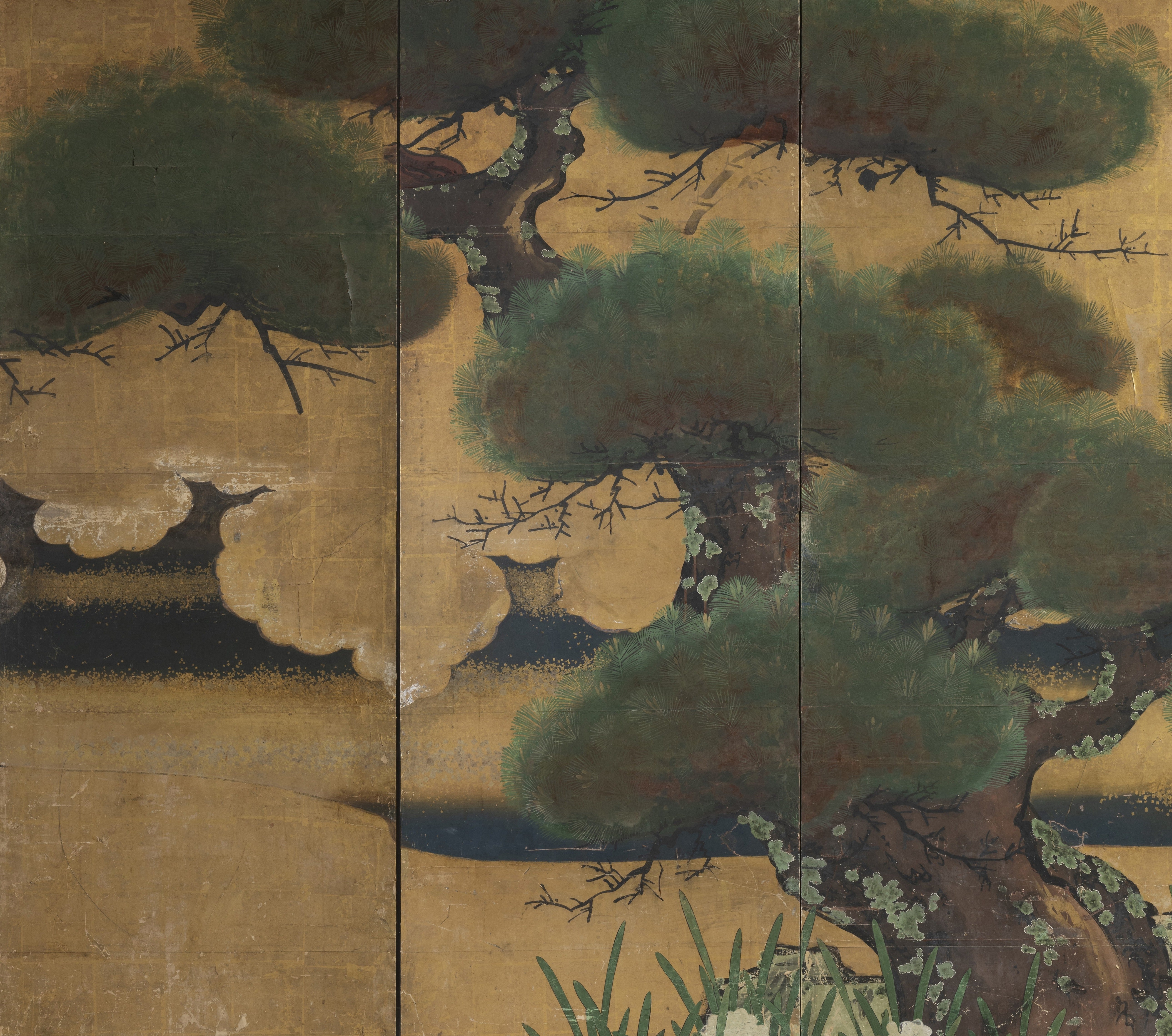 An 18th Century Edo Period Six Paneled Japanese Screen