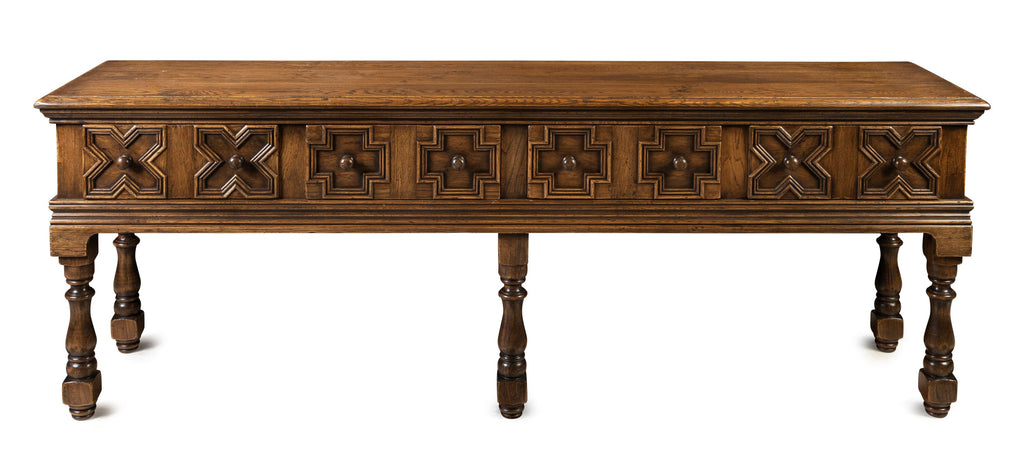 An English Oak Style Console