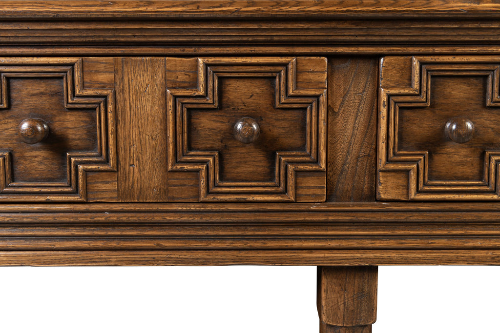 An English Oak Style Console