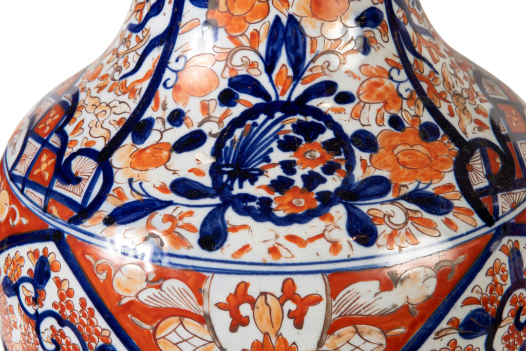 A Pair of Tall Japanese Meiji Period Imari Vases (GS 334)
