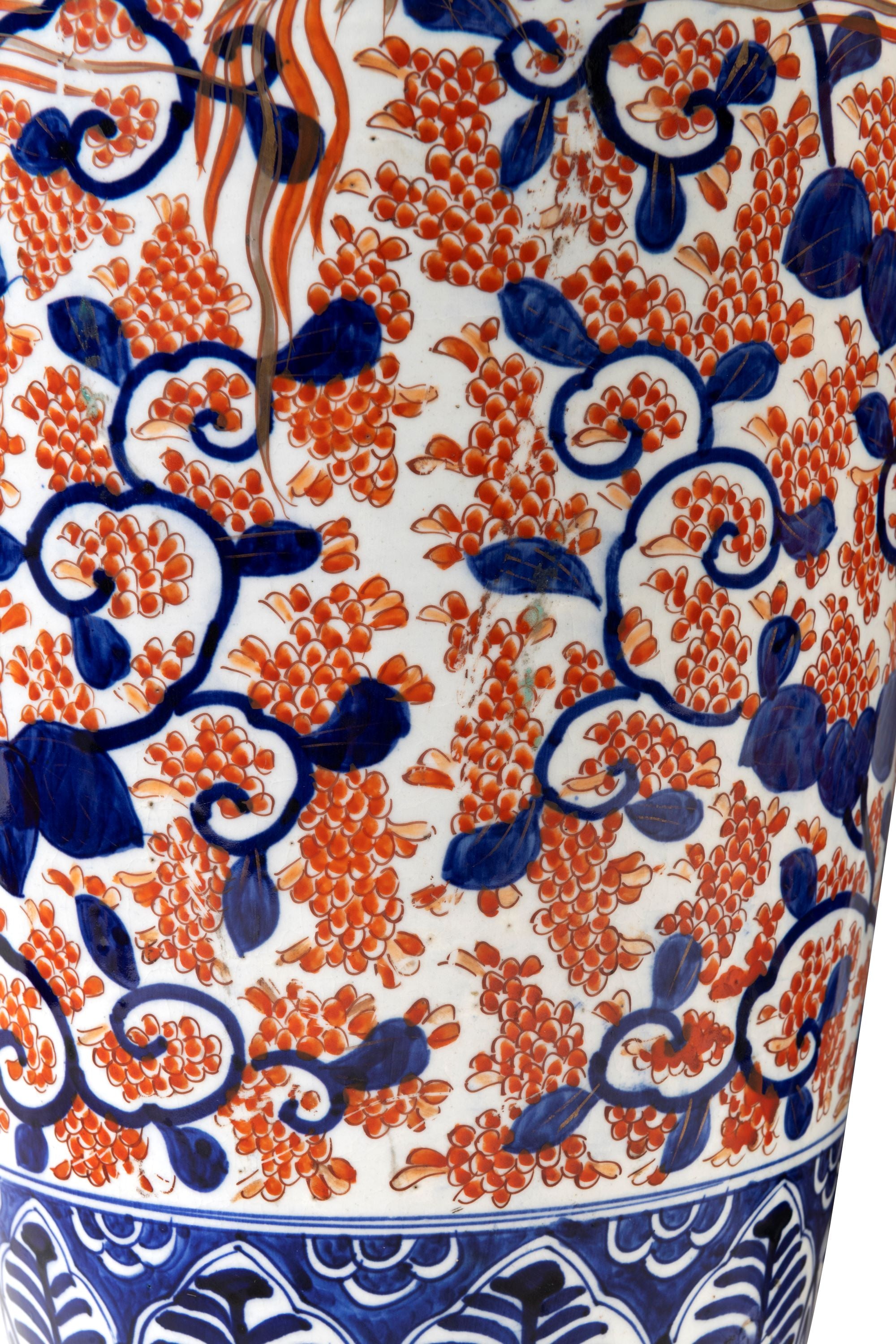 A Pair of Tall Japanese Meiji Period Imari Vases (GS 334)