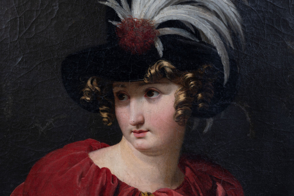 A Gilt framed 19th Century Painting of a Lady (GS 398)
