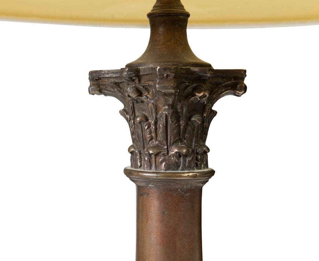 A Pair of Cast Bronze Lamps.