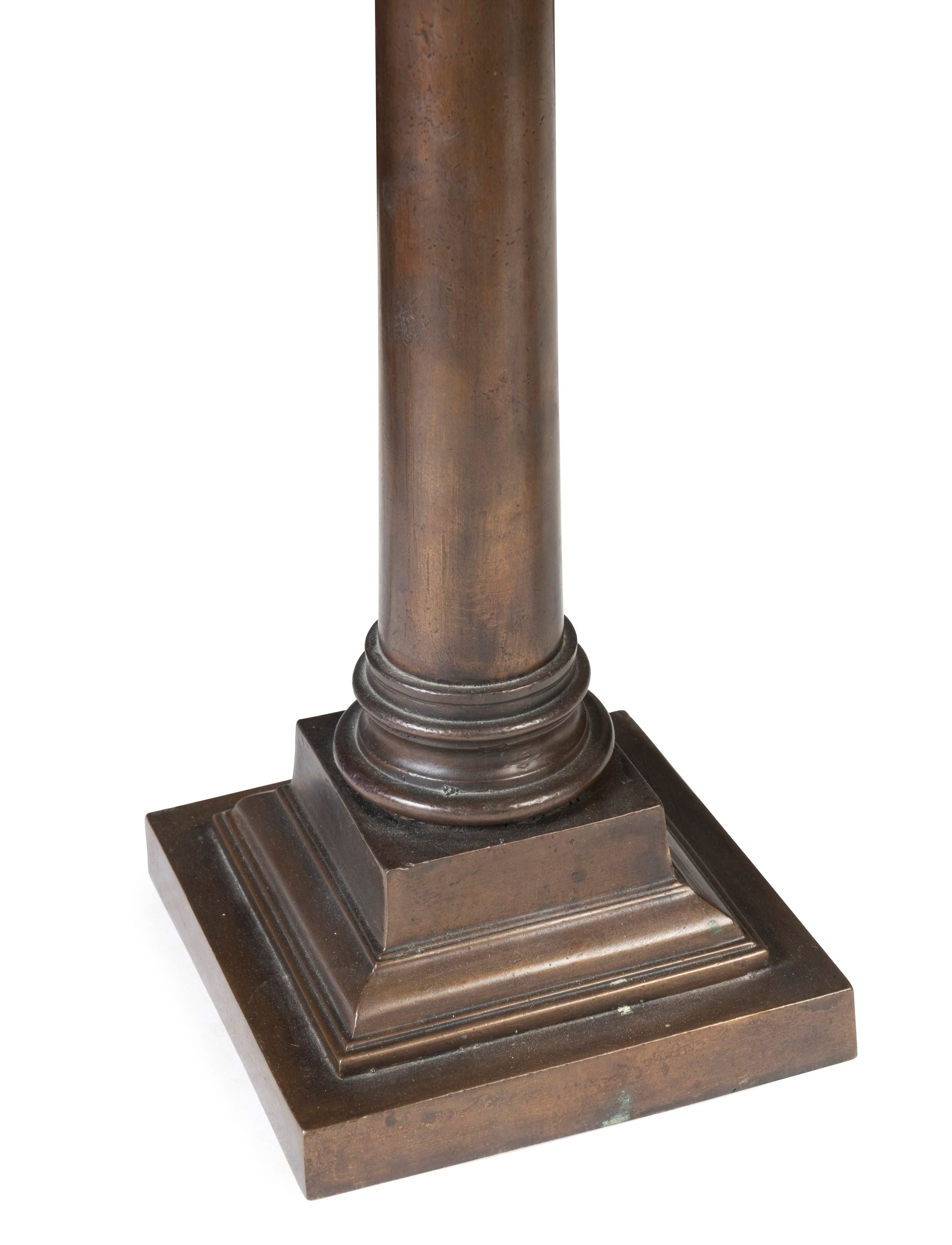 A Pair of Cast Bronze Lamps.