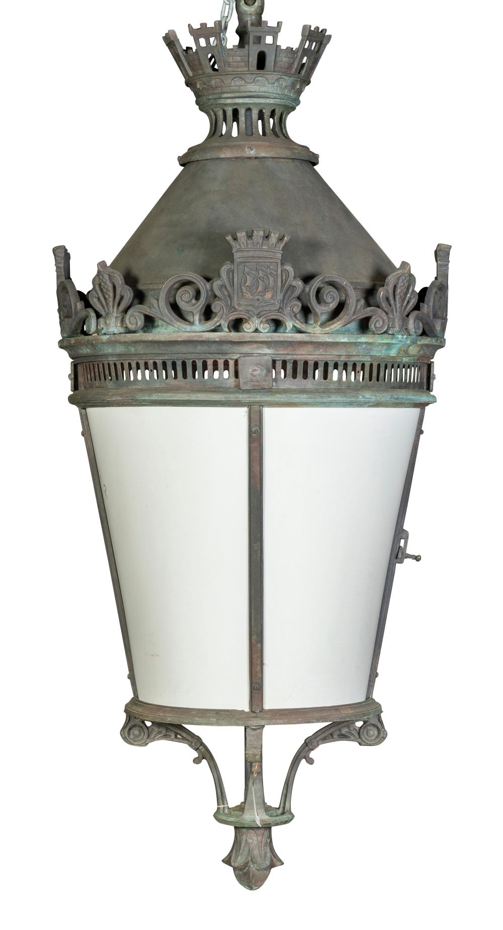 A Cast Bronze Lantern