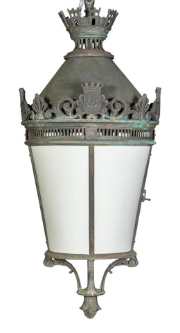 A Cast Bronze Lantern