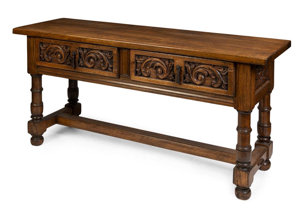 Two Drawer Acanthus Leaf Console