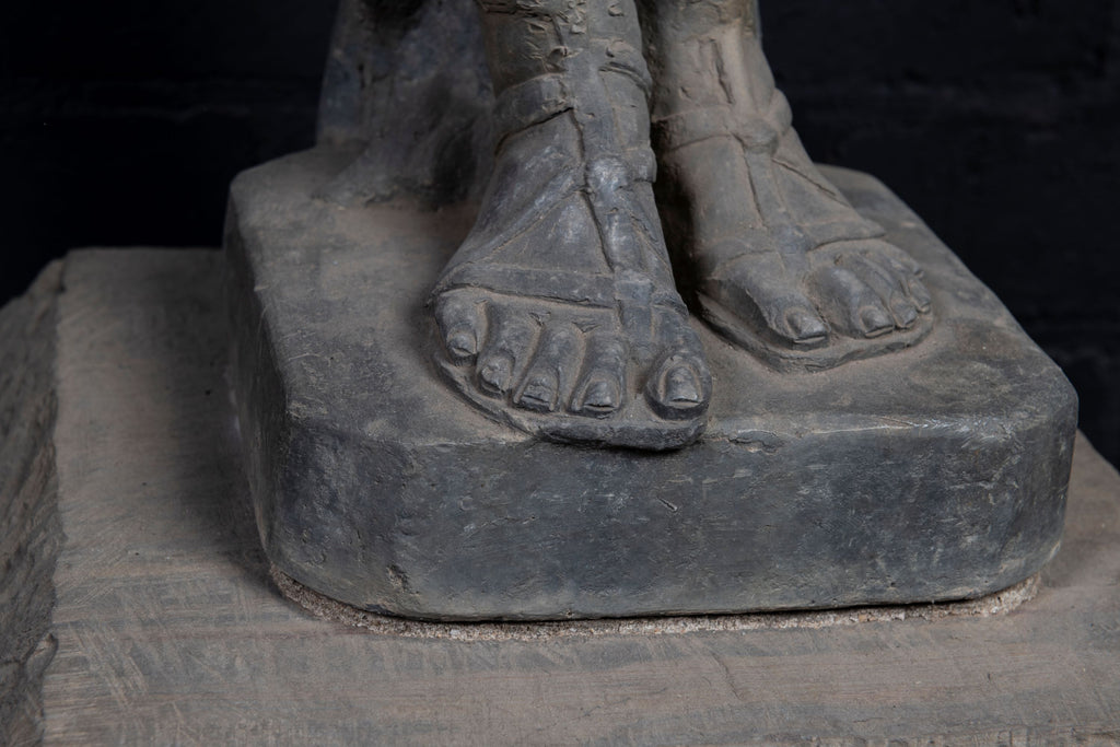 An English Lead Fountain Feature of a Bacchic Putto (GS. 321)