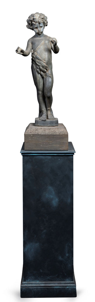 An English Lead Fountain Feature of a Bacchic Putto (GS. 321)