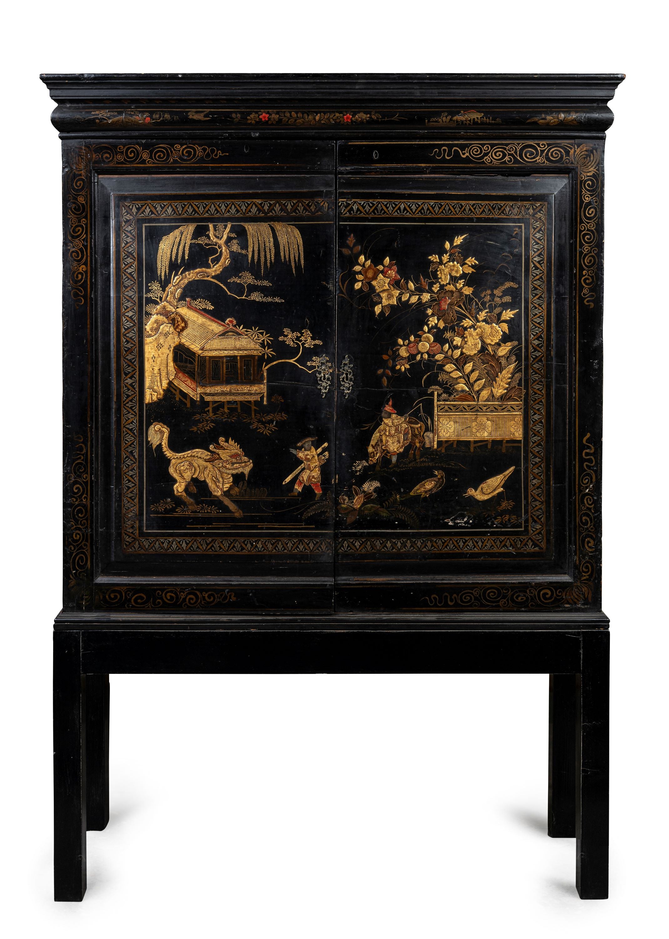 A Chinoiserie Cabinet on Stand (GS. 452)